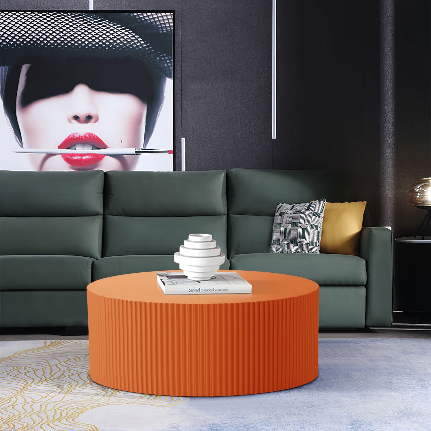 Sleek and Modern Round Coffee Table