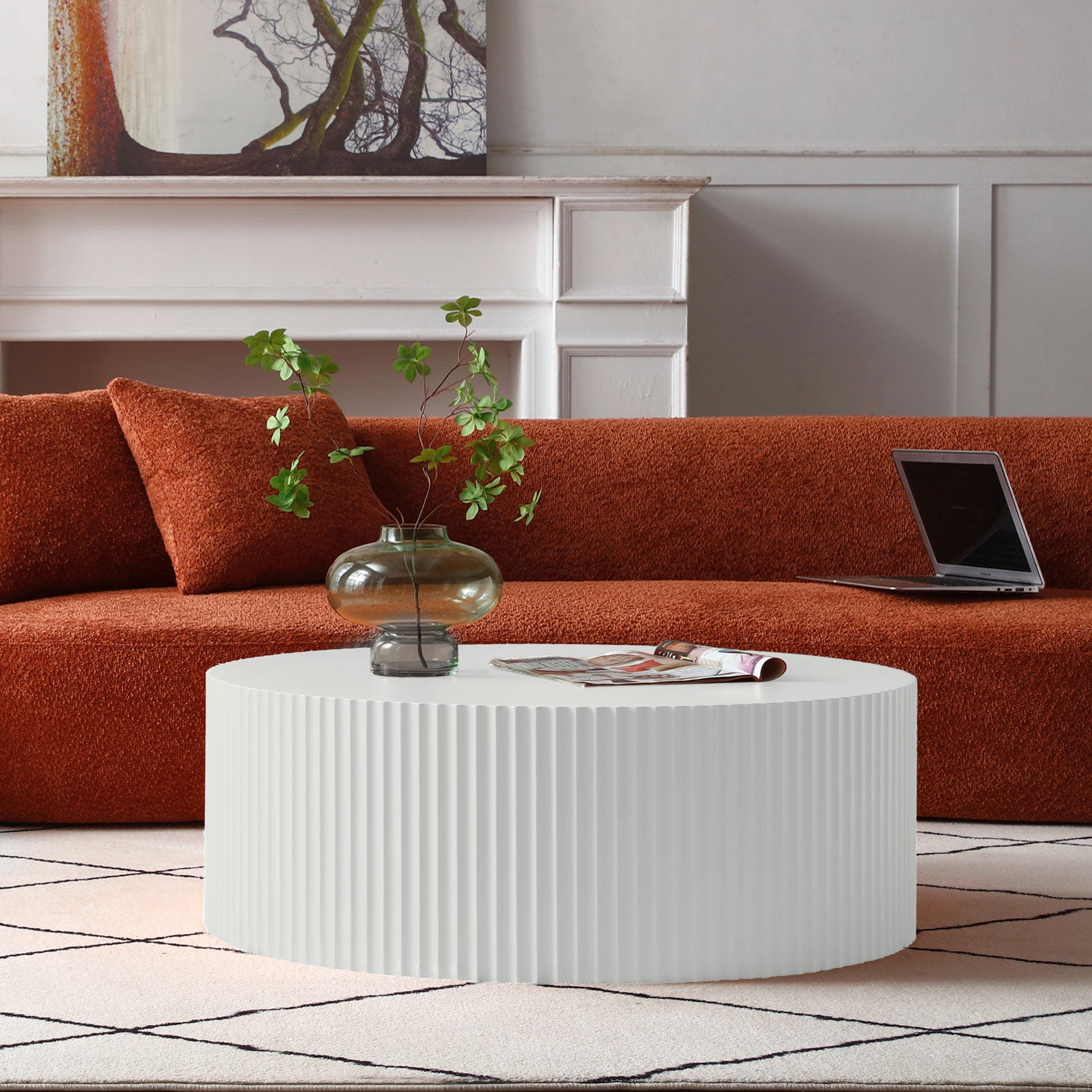 Sleek and Modern Round Coffee Table