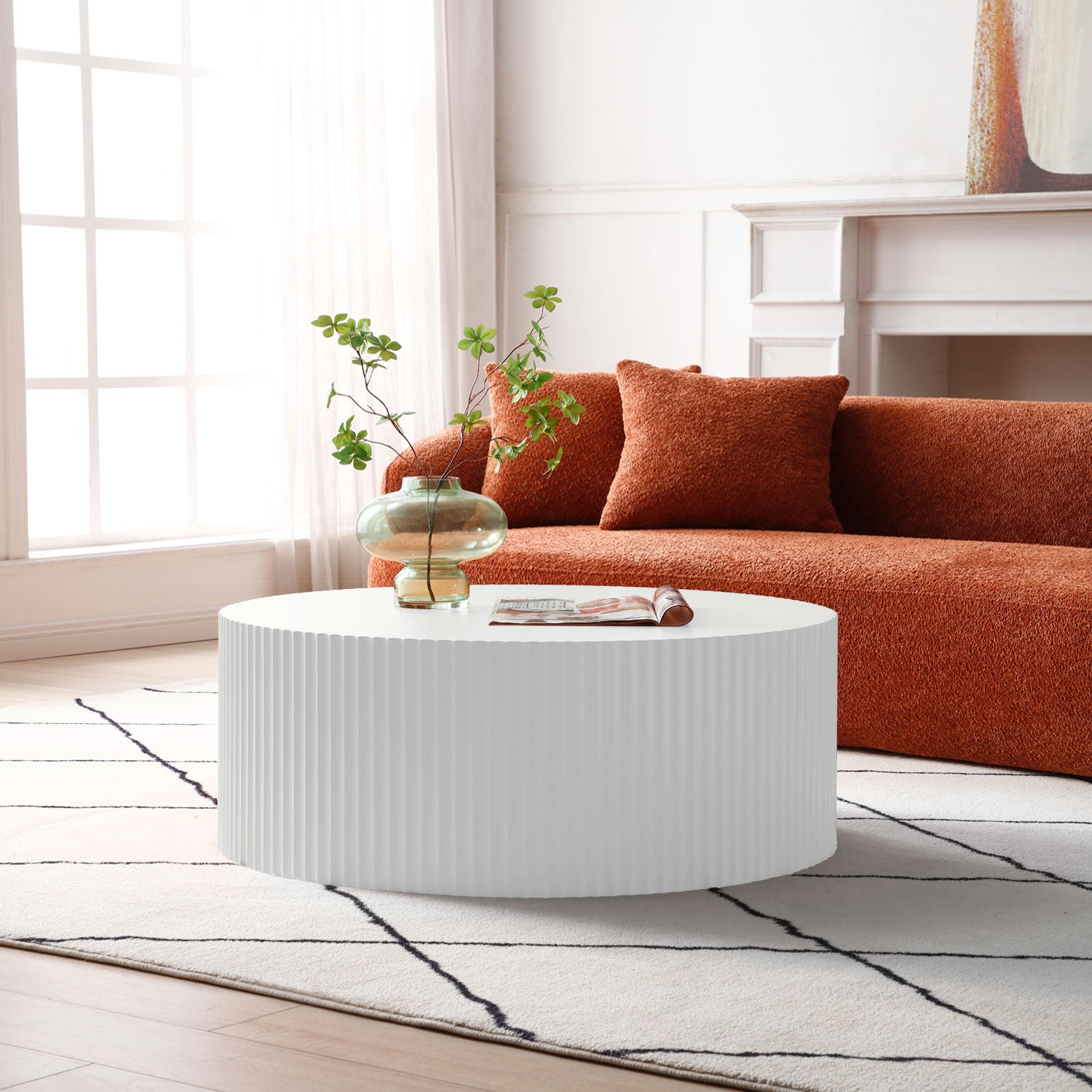 Sleek and Modern Round Coffee Table