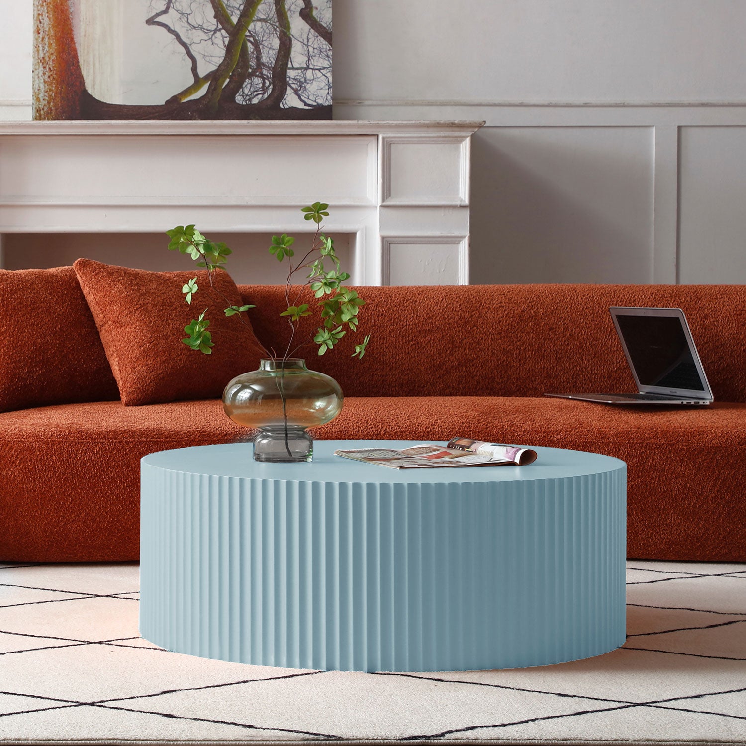 Sleek and Modern Round Coffee Table