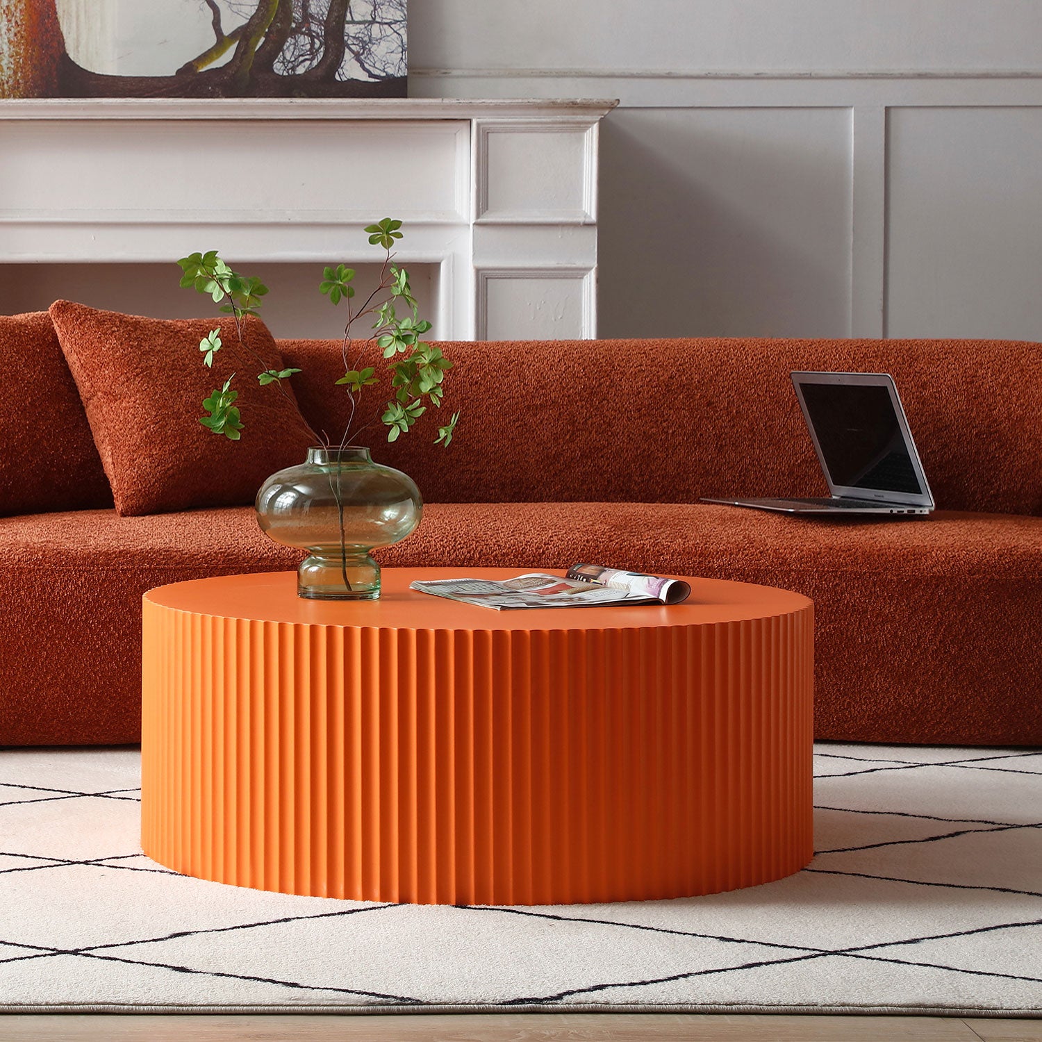 Sleek and Modern Round Coffee Table