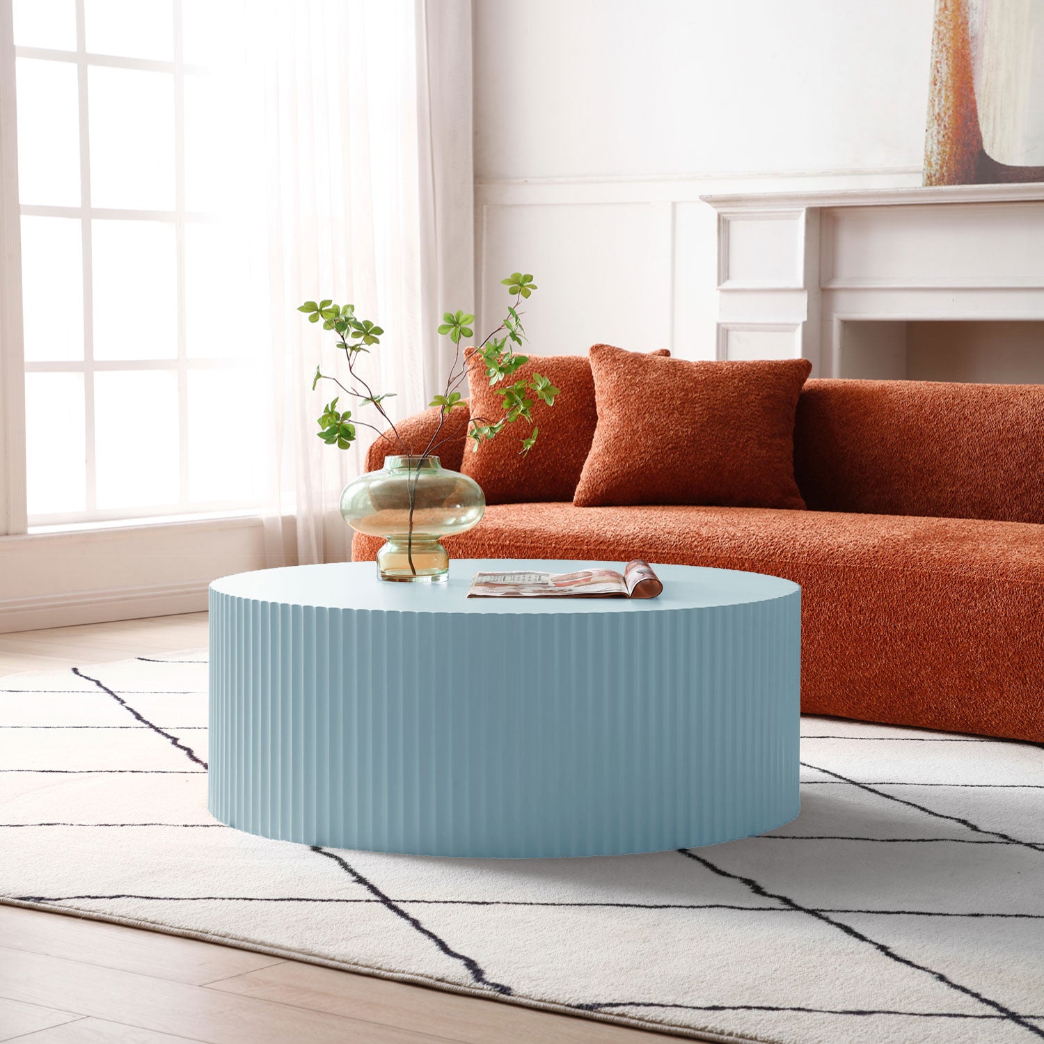Sleek and Modern Round Coffee Table