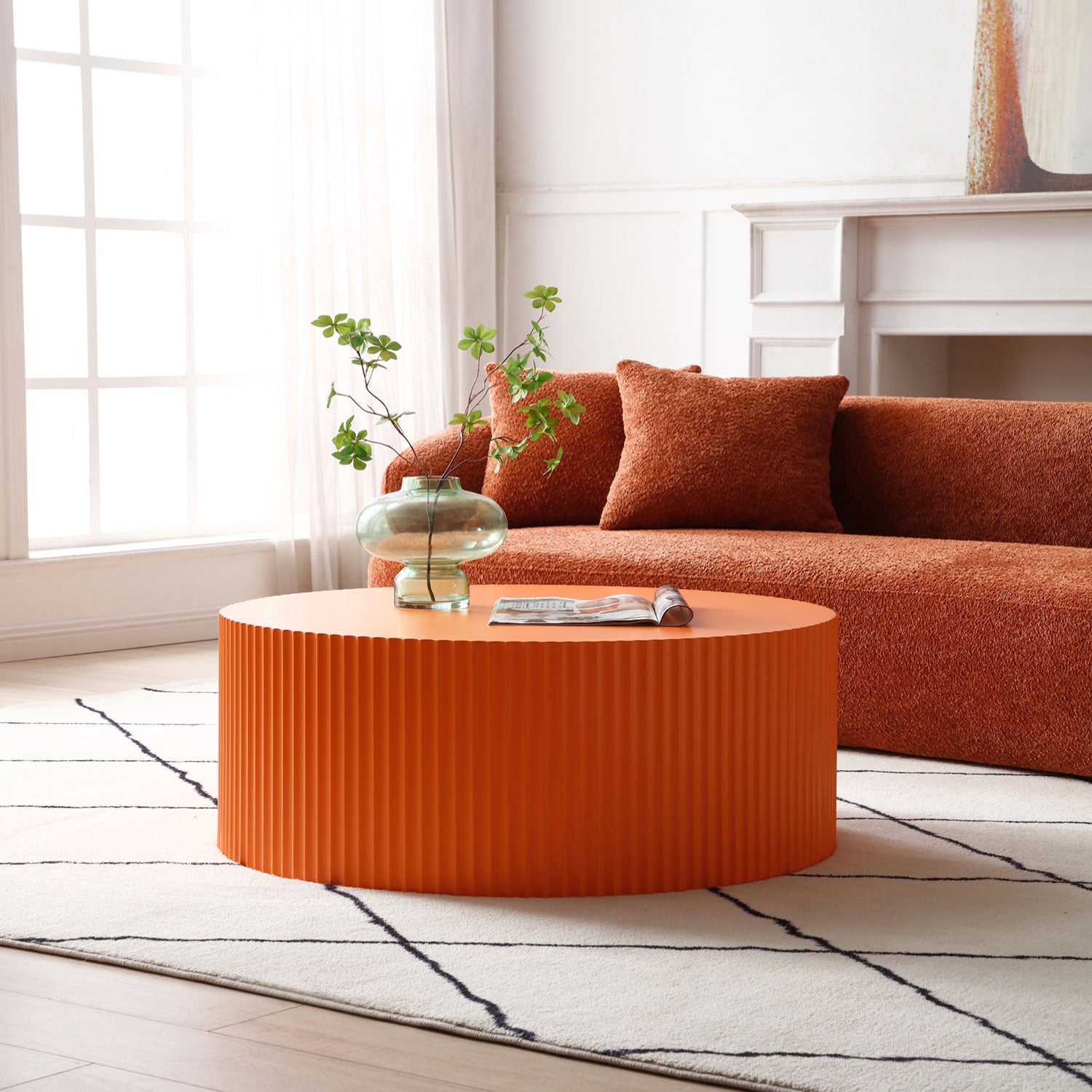 Sleek and Modern Round Coffee Table