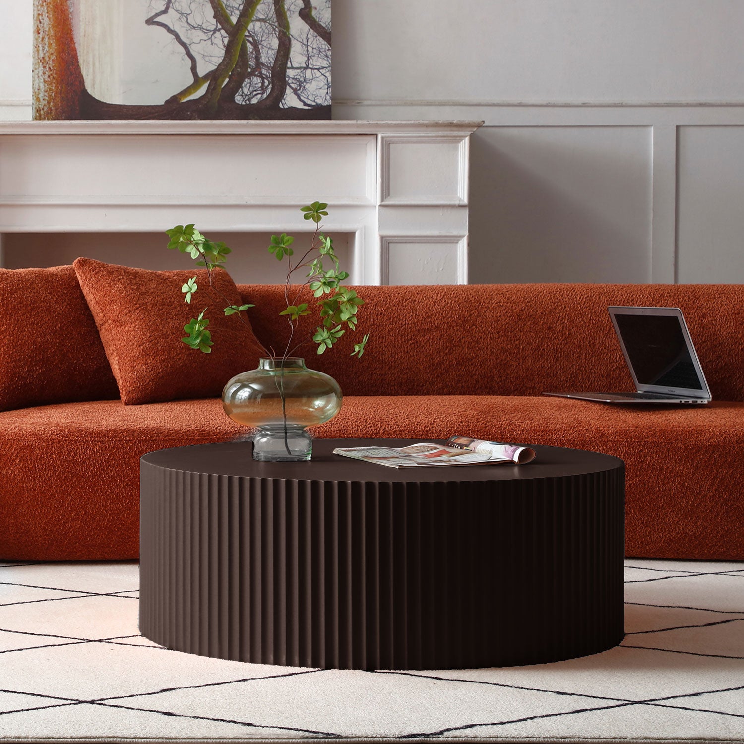 Sleek and Modern Round Coffee Table