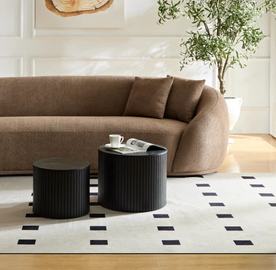Modern Half Moon White Sofa