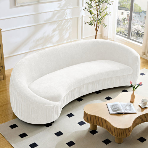 Asymmetric wraparound sofa