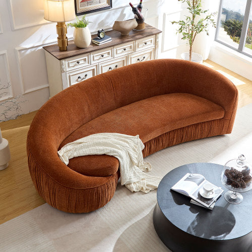Asymmetric wraparound sofa
