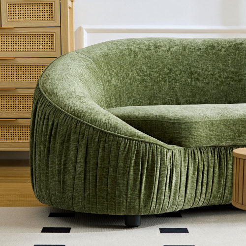 Asymmetric wraparound sofa