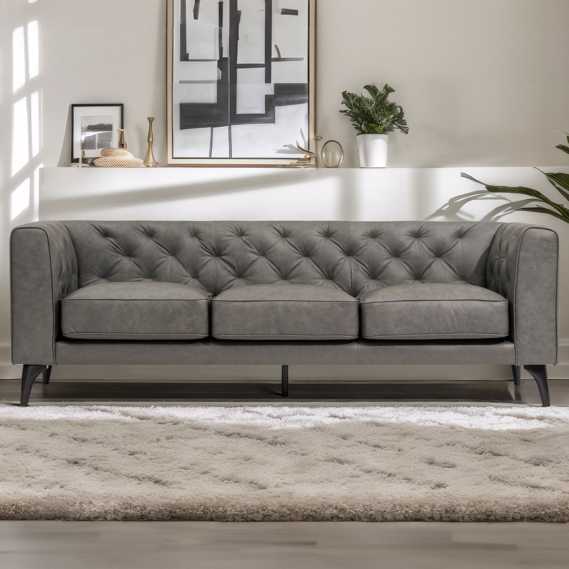 Genuine Leather Couch