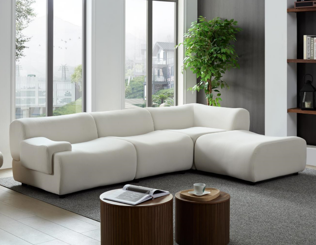 Bamboo Like Sectional Sofa