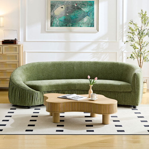 Asymmetric wraparound sofa