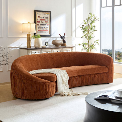 Asymmetric wraparound sofa