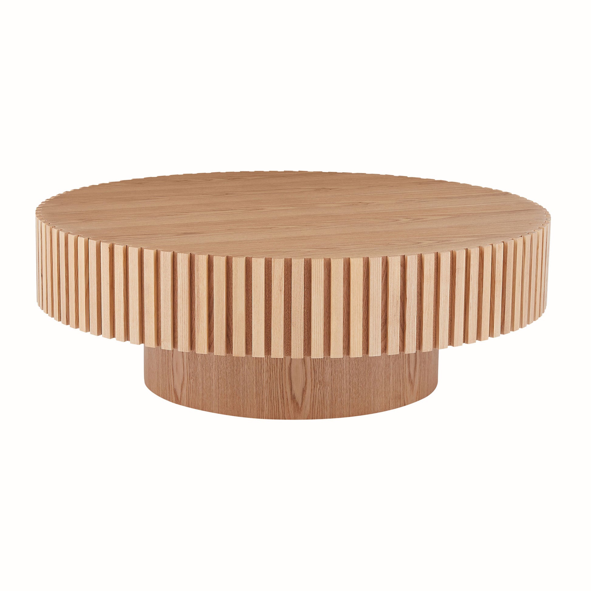 Round Wood Coffee Table