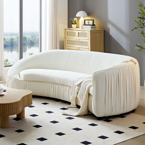 Asymmetric wraparound sofa