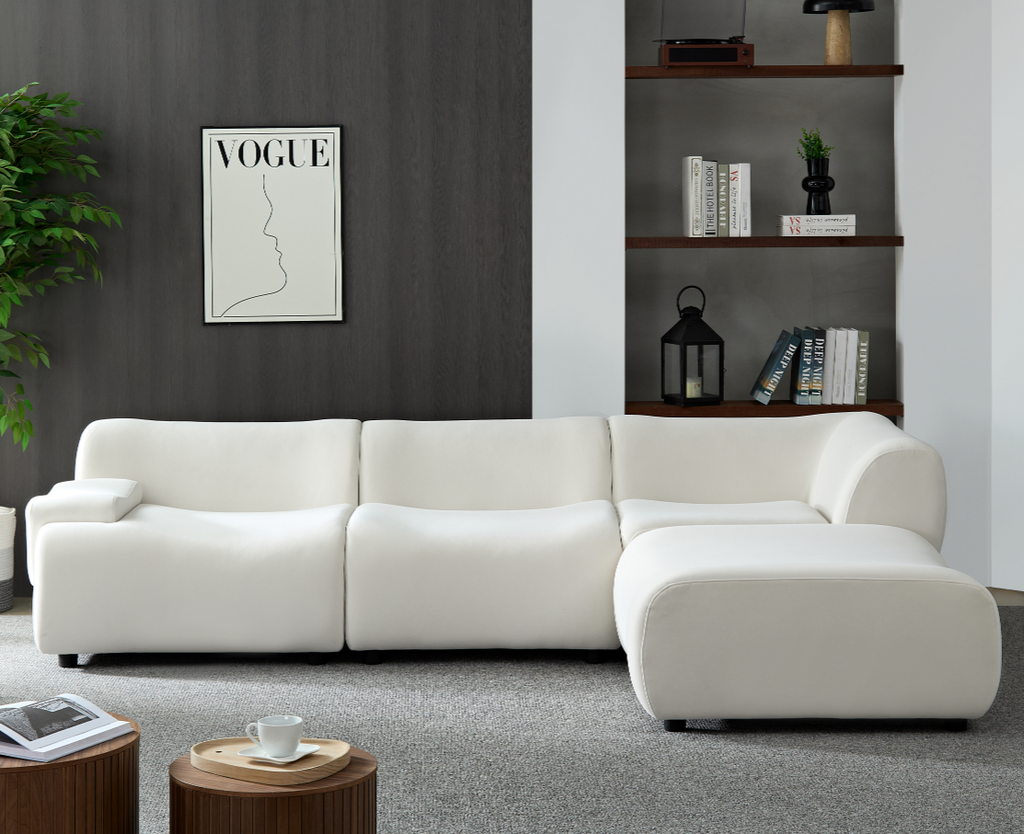 Bamboo Like Sectional Sofa