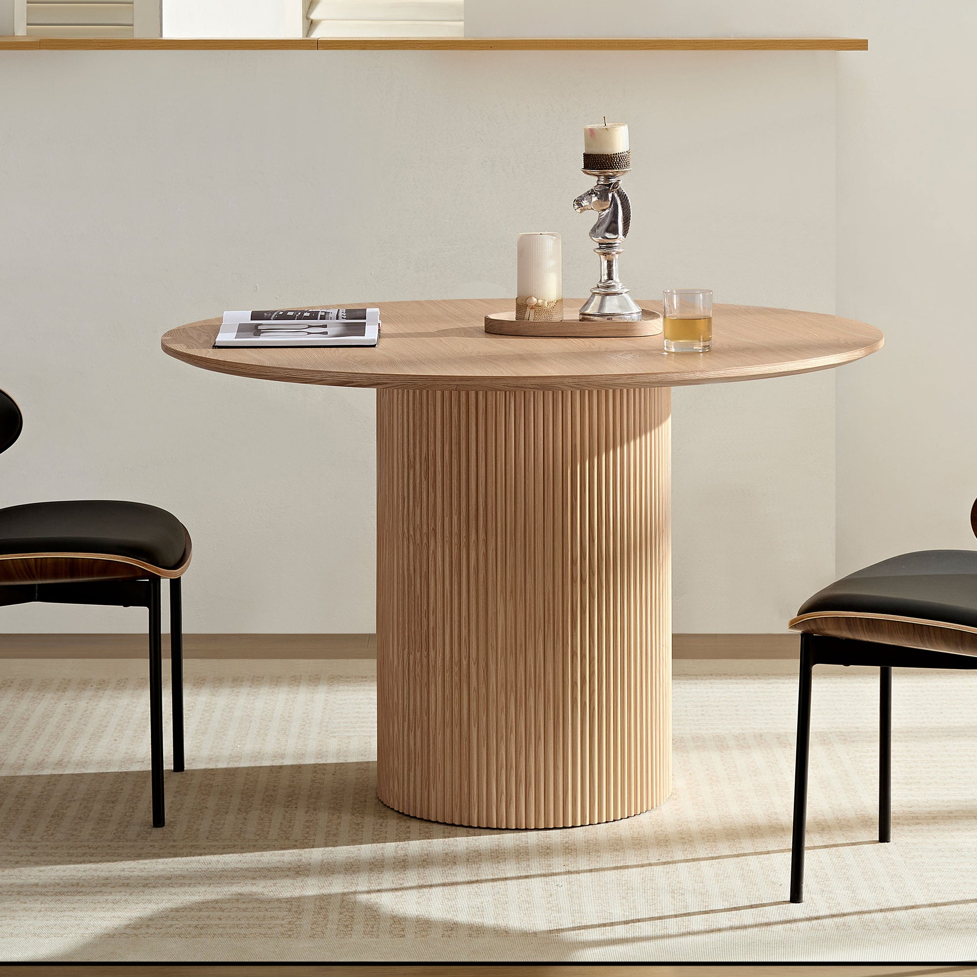 Wood Round Dining Table