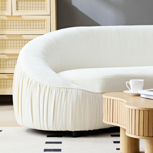 Asymmetric wraparound sofa