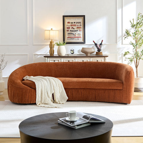 Asymmetric wraparound sofa